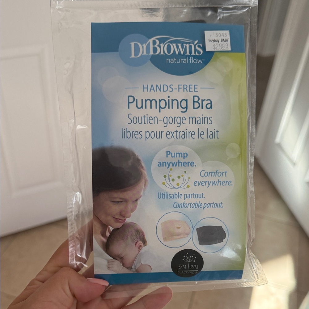 Dr. Brown's Hands-Free Pumping Bra - White